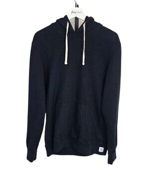 Reigning Champ Men's Pullover Hoodie, Black, Cotton, Size Medium
